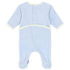 Baby Boys Blue Logo & Animals Babygrows Gift Set, 1, hi-res